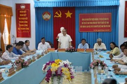 Đồng chí Nguyễn Thiện Nhân làm việc và chúc Tết đồng bào Khmer tại Trà Vinh